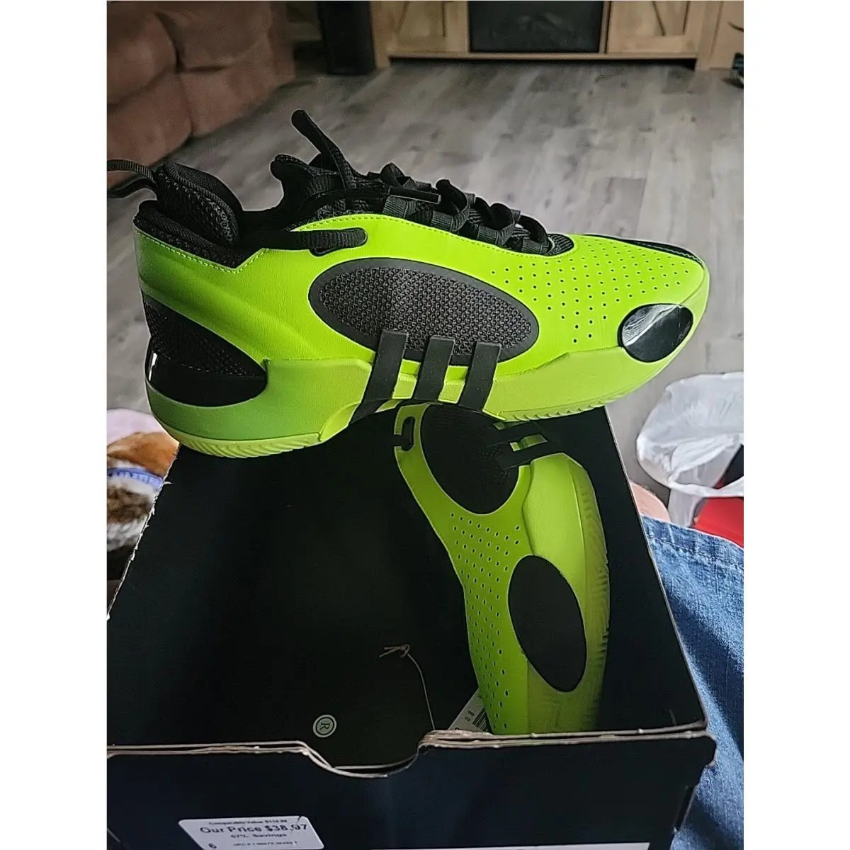 Adidas shoes - adidas D.O.N. Issue - Issue - IE7801 - Black/ Volt, Manufacturer: Black/ Volt 1
