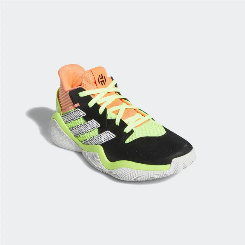 Adidas shoes - Harden Stepback J - Harden Stepback - EH2769 - Multicolor, Manufacturer: Black/Coral-Green (UPC: 193101345184) 1