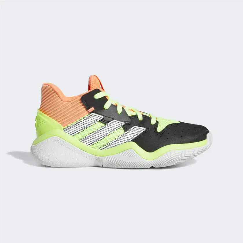 Adidas shoes - Harden Stepback J - Harden Stepback - EH2769 - Multicolor, Manufacturer: Black/Coral-Green (UPC: 193101345184) 2