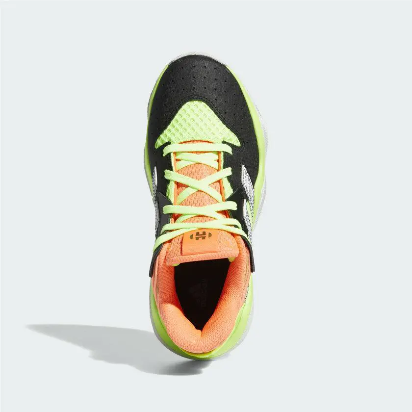 Adidas shoes - Harden Stepback J - Harden Stepback - EH2769 - Multicolor, Manufacturer: Black/Coral-Green (UPC: 193101345184) 4