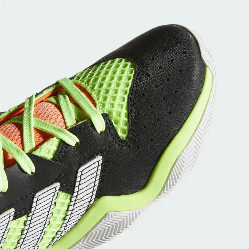 Adidas shoes - Harden Stepback J - Harden Stepback - EH2769 - Multicolor, Manufacturer: Black/Coral-Green (UPC: 193101345184) 7