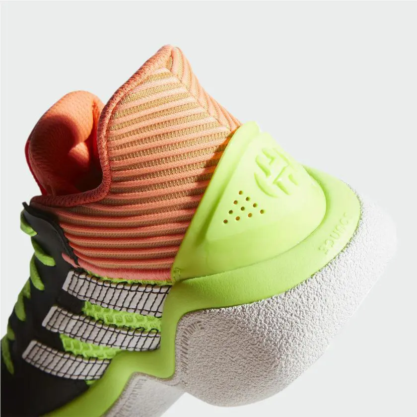 Adidas shoes - Harden Stepback J - Harden Stepback - EH2769 - Multicolor, Manufacturer: Black/Coral-Green (UPC: 193101345184) 6