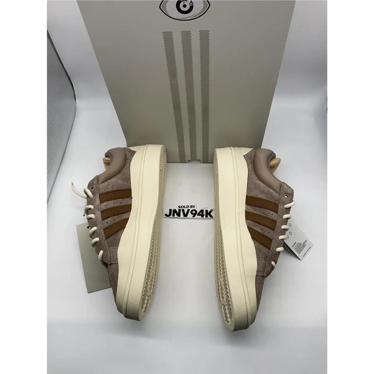 Adidas shoes - Adidas Bad Bunny Campus ID2529 - ID2529 - Sand Beige/Brown/Cream White (UPC: 196463183296) 2