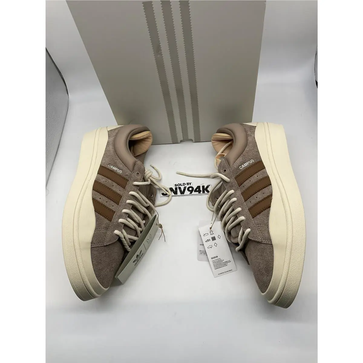 Adidas shoes - Adidas Bad Bunny Campus ID2529 - ID2529 - Sand Beige/Brown/Cream White (UPC: 196463183296) 3