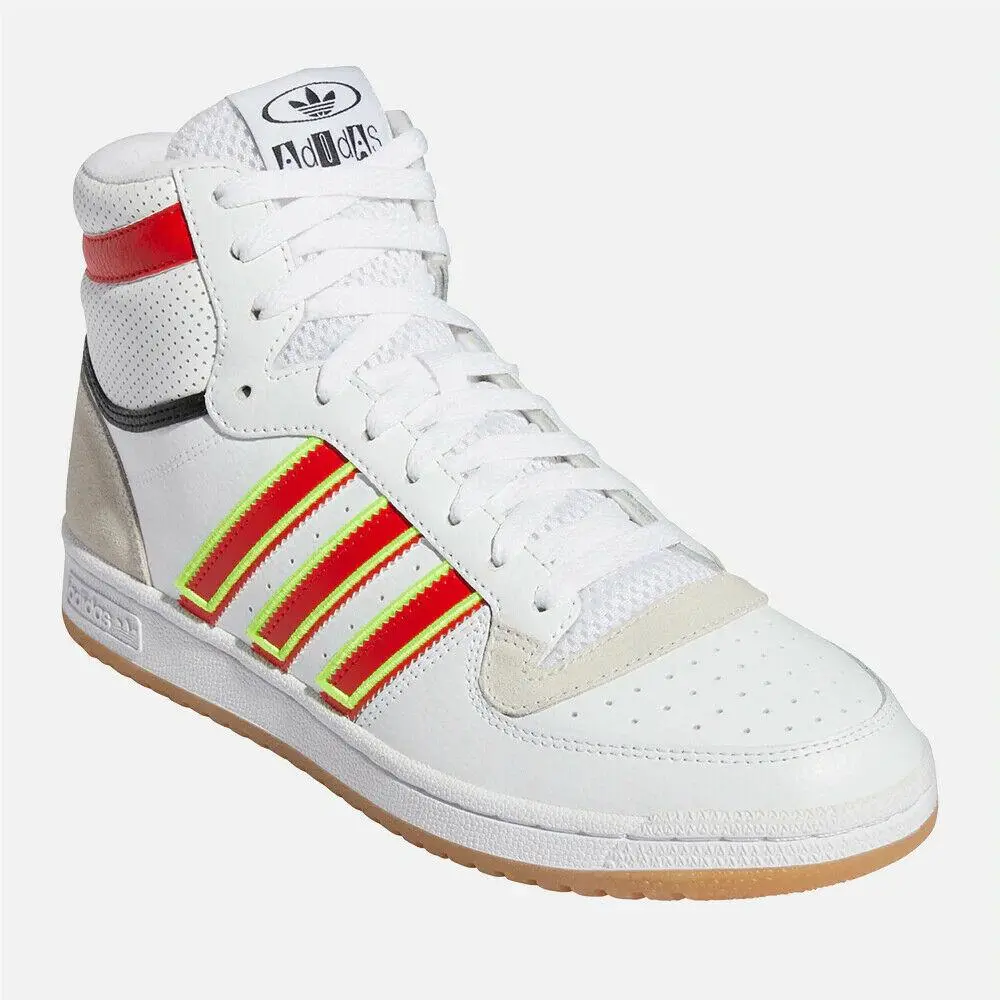 Adidas Top Ten RB Shoes Men`s Basketball Retro OG White High Size 10