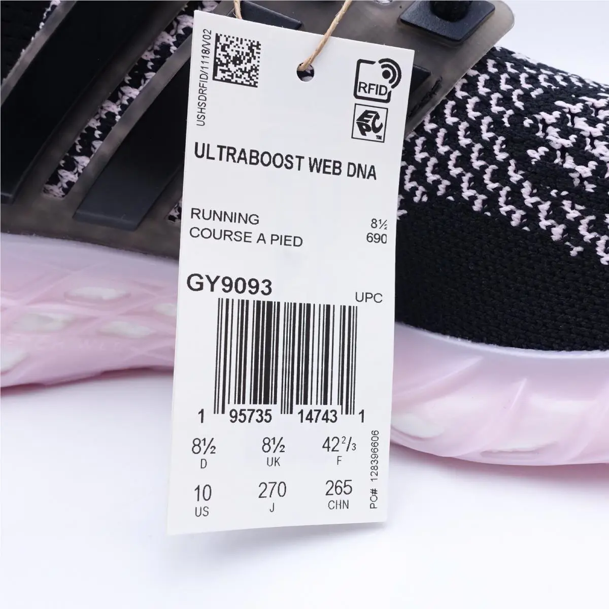 Adidas shoes - adidas Web DNA - Web DNA - GY9093 - Black, Manufacturer: Core Black/Clear Pink (UPC: 195735147431) 1