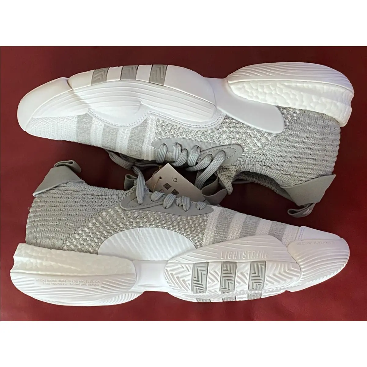 Adidas shoes - adidas Trae Young 2 - Trae Young - H03842 - WHITE/GRAY (UPC: 195748819578) 3
