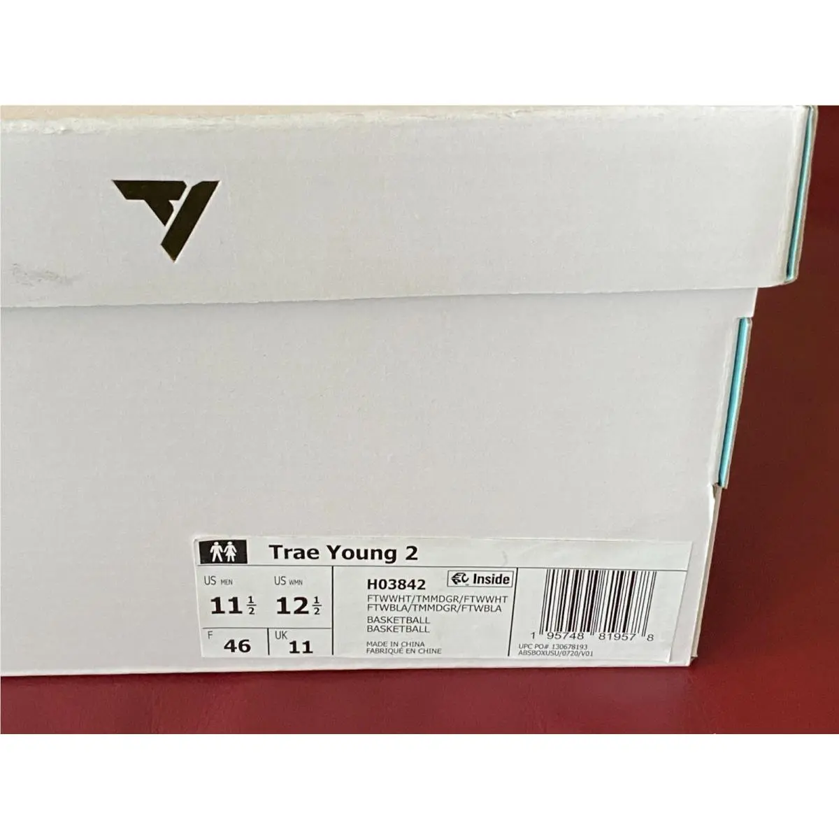 Adidas shoes - adidas Trae Young 2 - Trae Young - H03842 - WHITE/GRAY (UPC: 195748819578) 7