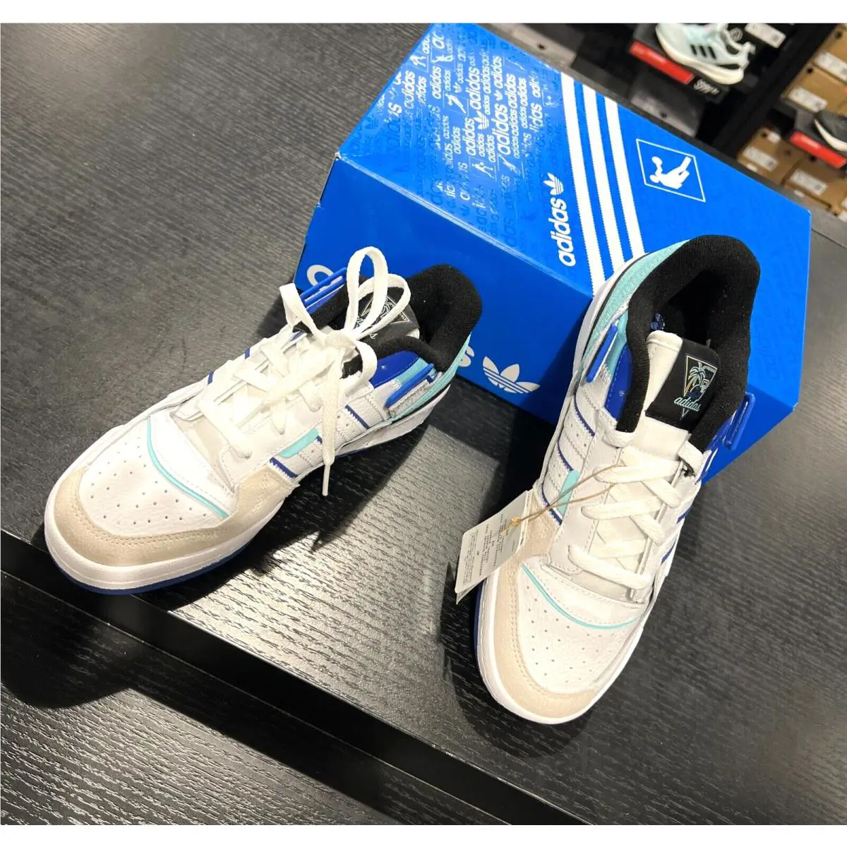 Adidas shoes - adidas Forum Exhibit - Forum Exhibit - GY4670 - Cloude White/ Blue/ Clear Aqua 1