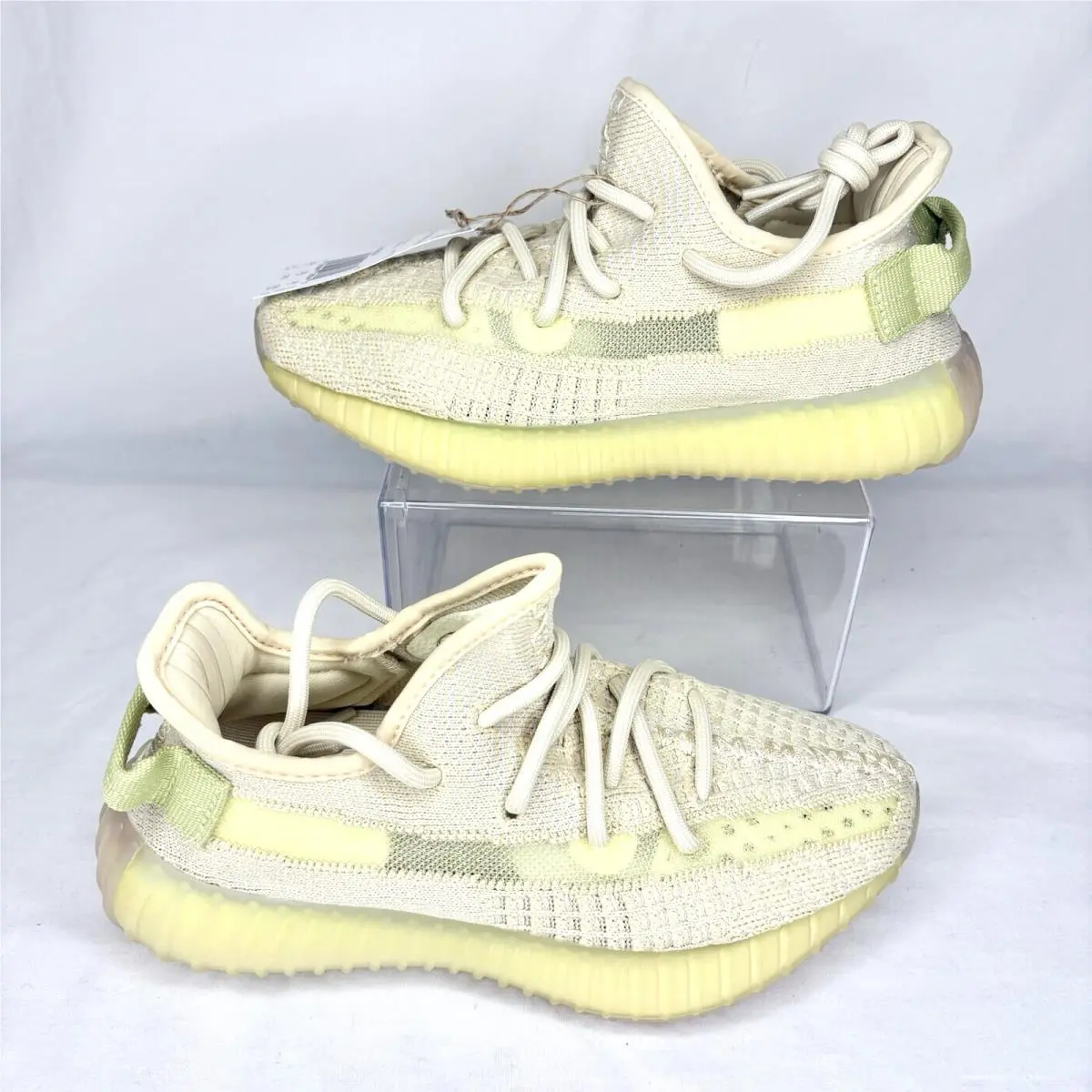 Adidas Yeezy Boost 350 V2 Mens Shoes 4 Lace Up Beige Sneakers Casual FX9028
