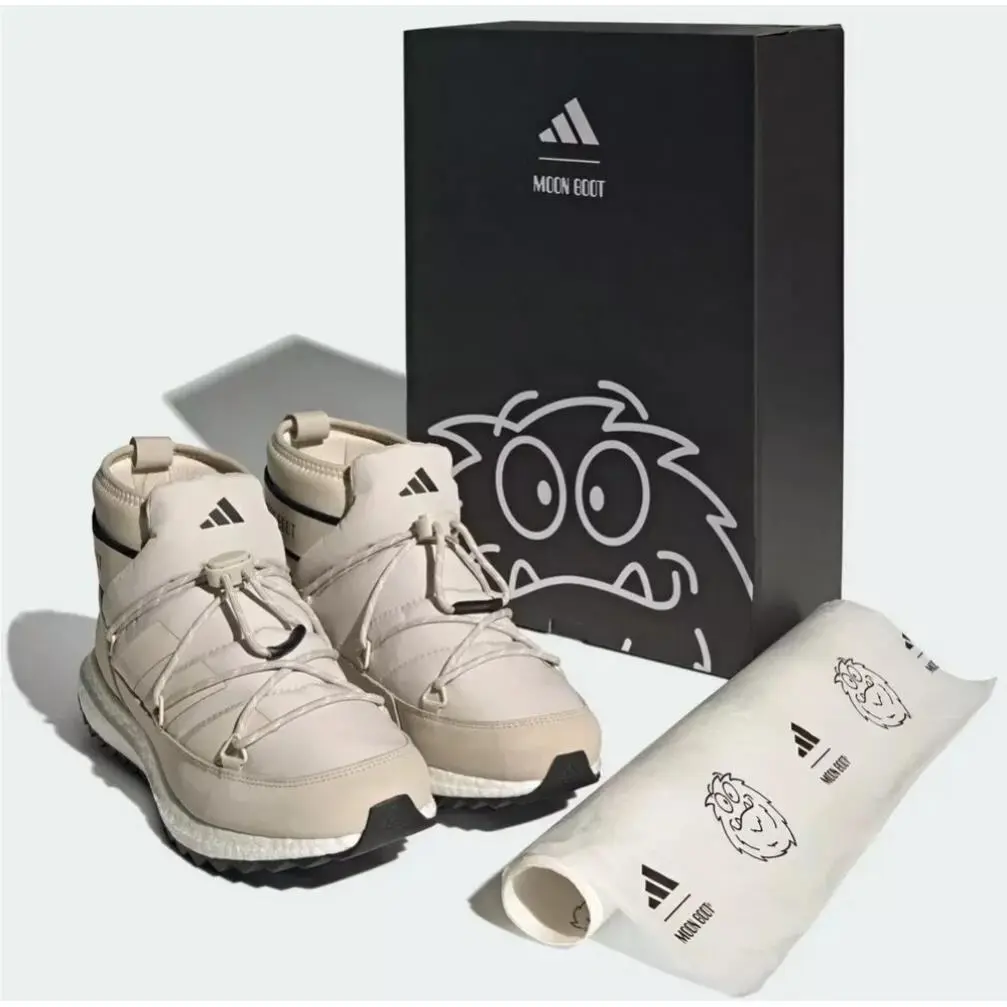 Adidas x Moon Boot Moonboost Ultraboot Low Shoes - Clear Brown Sz. 9.5
