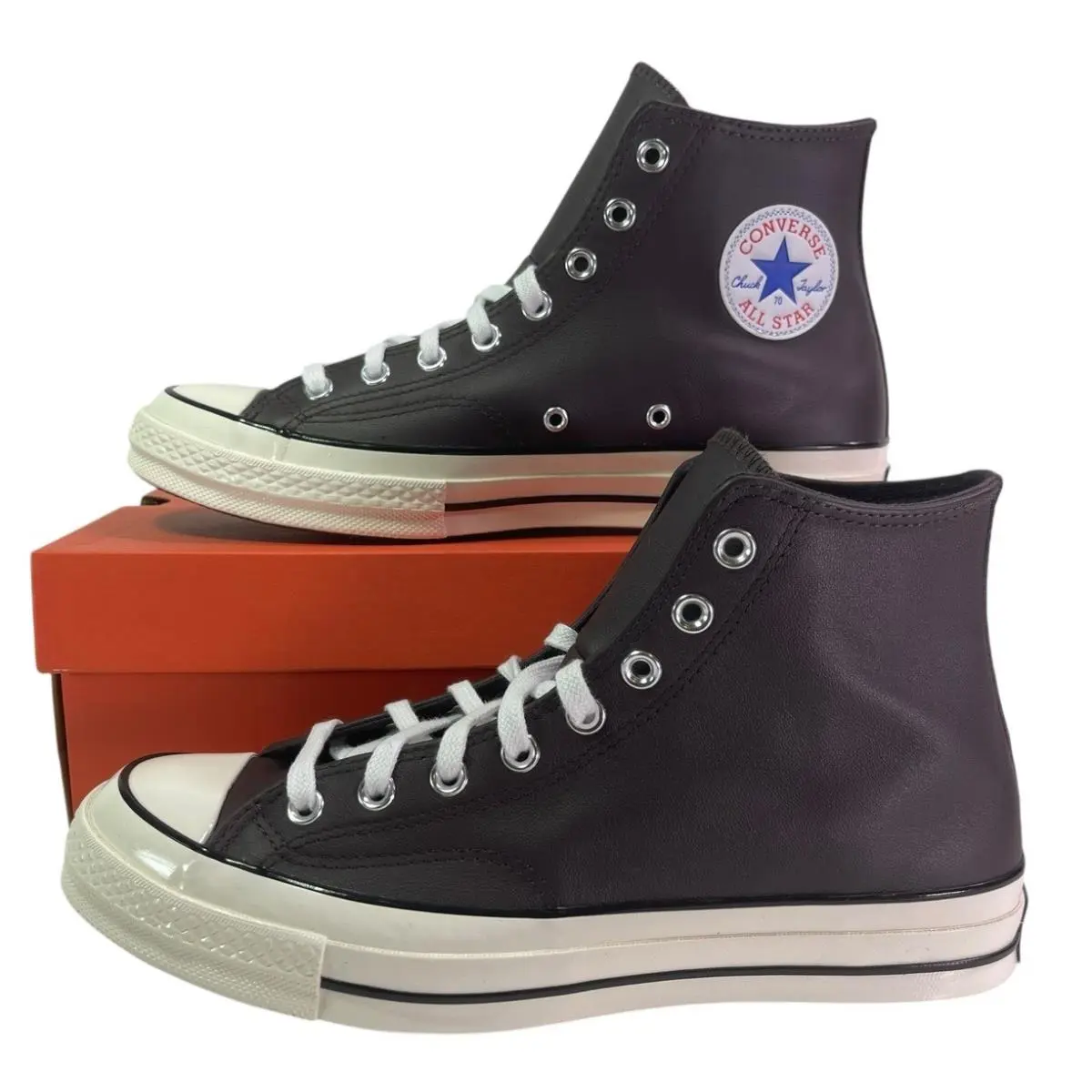 Converse Chuck Taylor 70 Hi Coffee Nut Brown Leather Sneaker A10154C Men`s 8