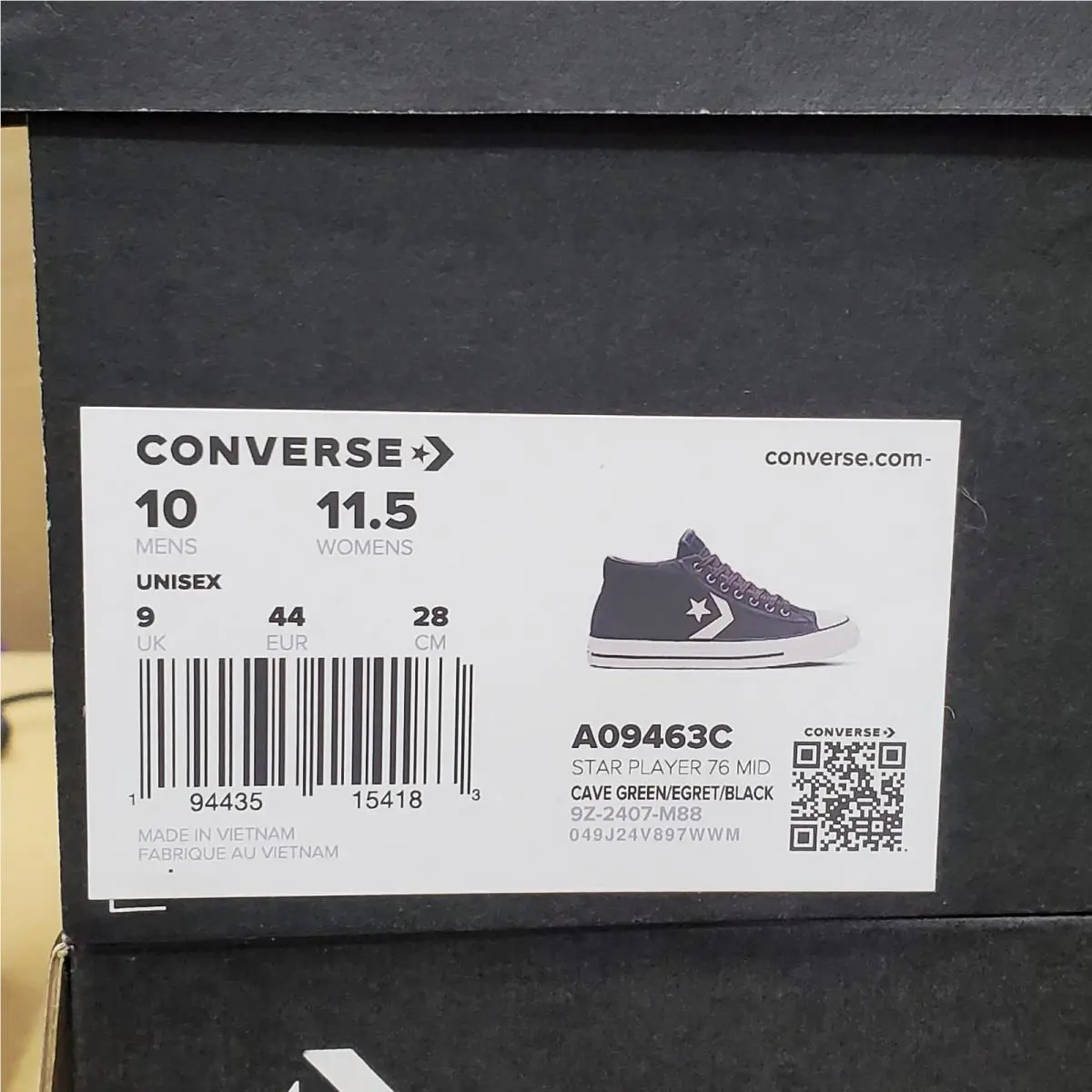 Converse shoes - Converse Star Player Mid - Star Player Mid - A09463C - Green (UPC: 194435154183) 7