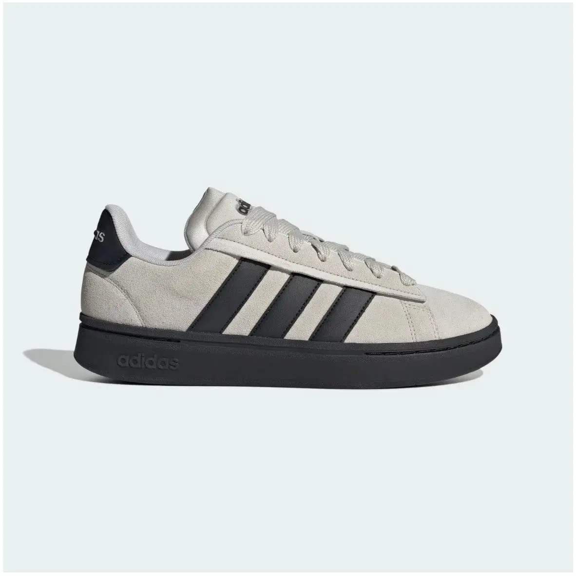 Grand Court Alpha 00s Mens Size 11.5 Gray Black Casual Suede Shoes by Adidas
