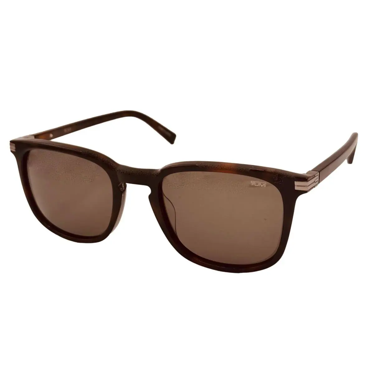 Mens Tortoise Square Mens Plastic Sunglass Brown Lens Stu 005. 772 by Tumi