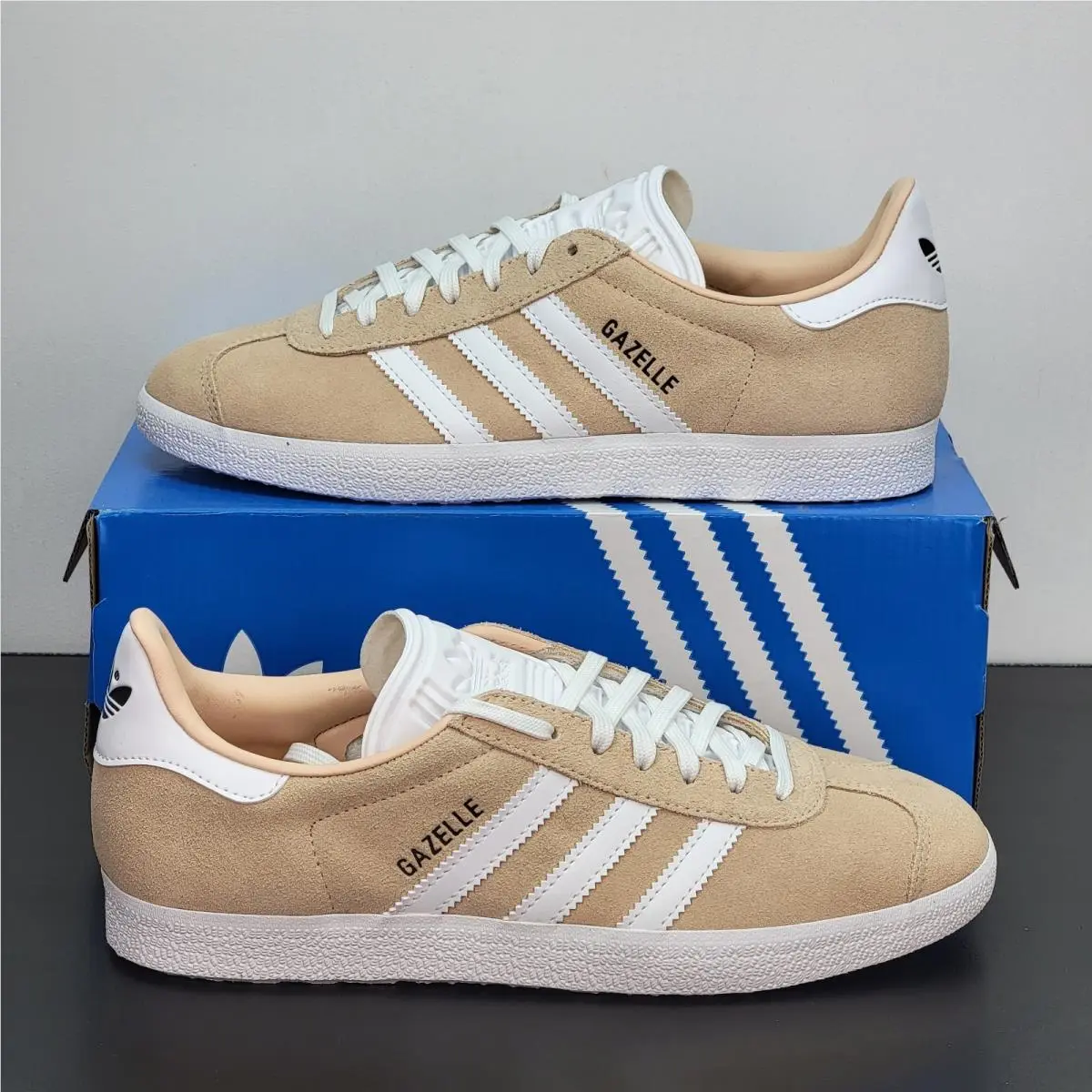 Adidas Originals Gazelle Halo Blush Cloud White Shoes Men Size 9