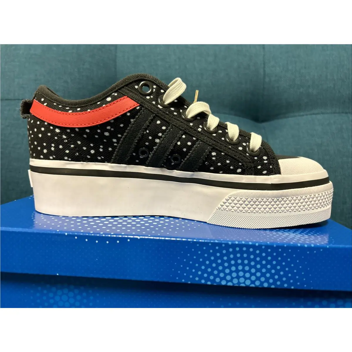 Adidas shoes - adidas Nizza Platform - Nizza Platform - IF5145 - Core Black/Carbon/Red (UPC: 0196463326525) 2