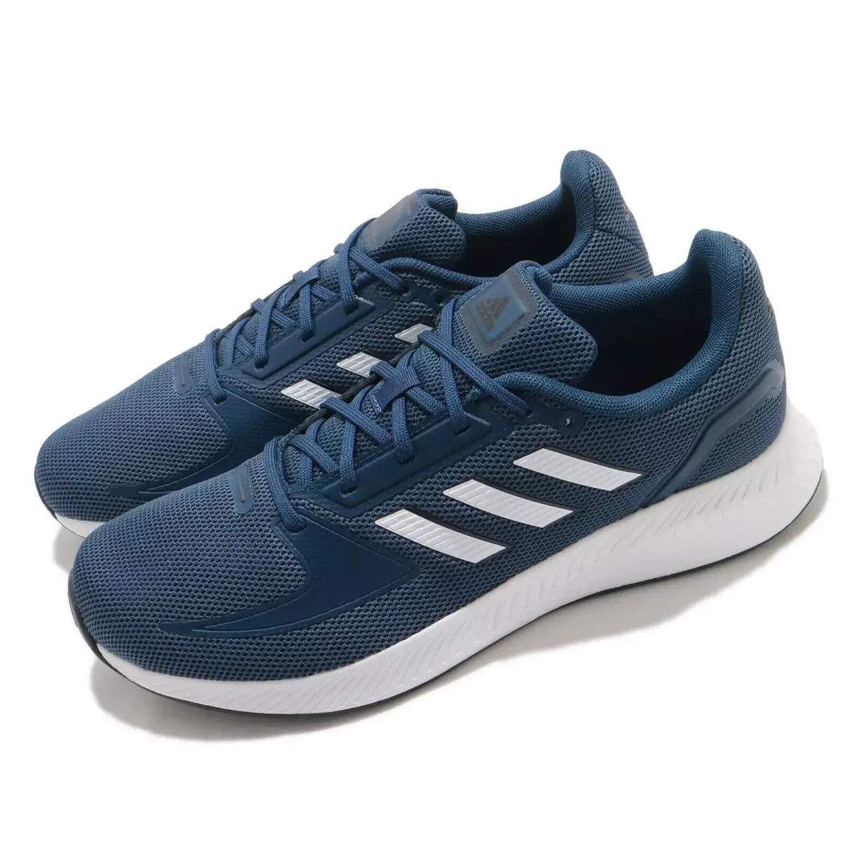 Adidas Runfalcon 2.0 Navy White Men Running Training FZ2807 Sz 12.5 - Navy, White