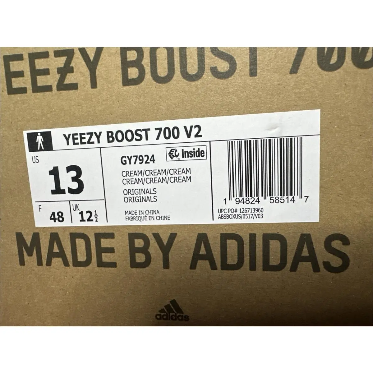 Adidas shoes - adidas Yeezy Boost 700 V2 - GY7924 - Ivory 6