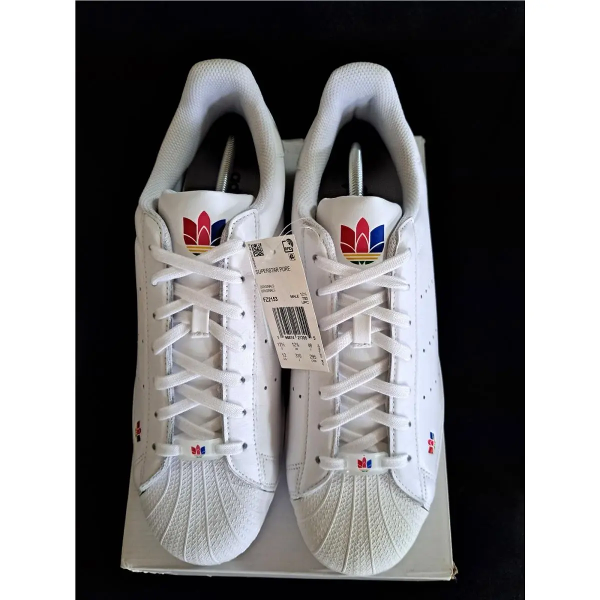 Adidas Superstar Pure Men Sz 13 Athletic Sneaker Casual Shoes White FZ2153