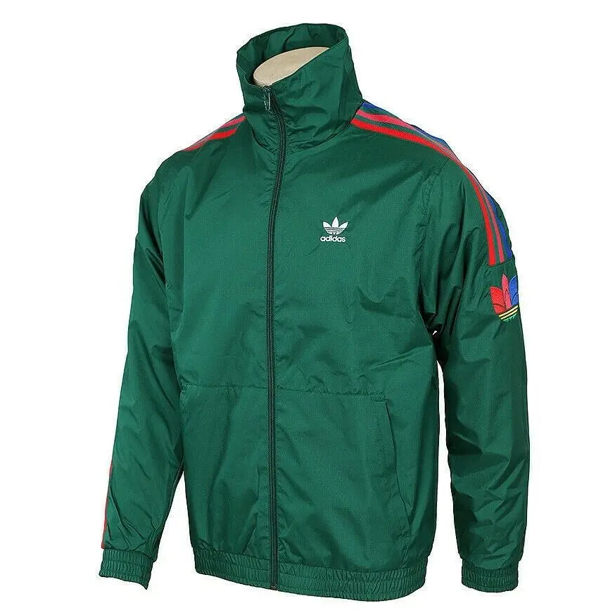 Originals 3D Trefoil 3-Stripes Track Jacket Dark Green GE0847 Size XL by Adidas