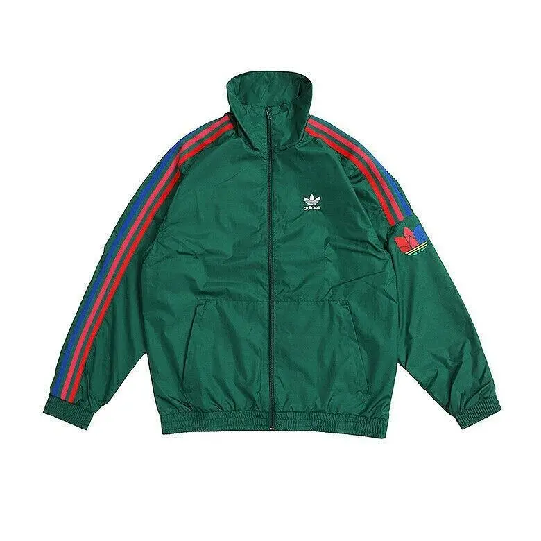 Adidas clothing - Adidas Originals 3D Trefoil 3-Stripes Track Jacket - GE0847 - Green, Manufacturer: Dark Green 0