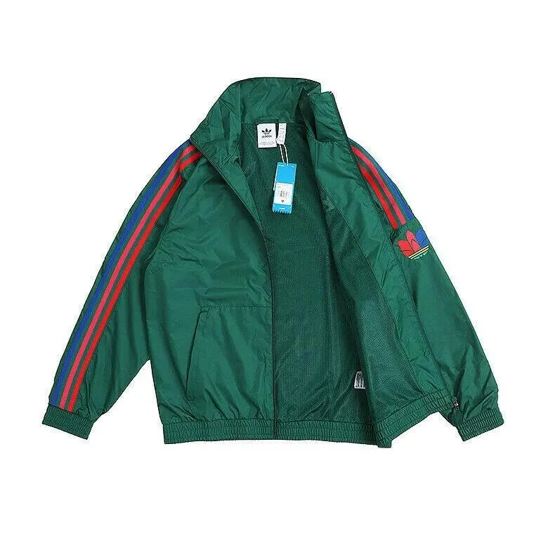 Adidas clothing - Adidas Originals 3D Trefoil 3-Stripes Track Jacket - GE0847 - Green, Manufacturer: Dark Green 2