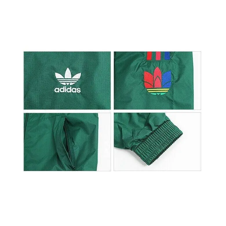 Adidas clothing - Adidas Originals 3D Trefoil 3-Stripes Track Jacket - GE0847 - Green, Manufacturer: Dark Green 3