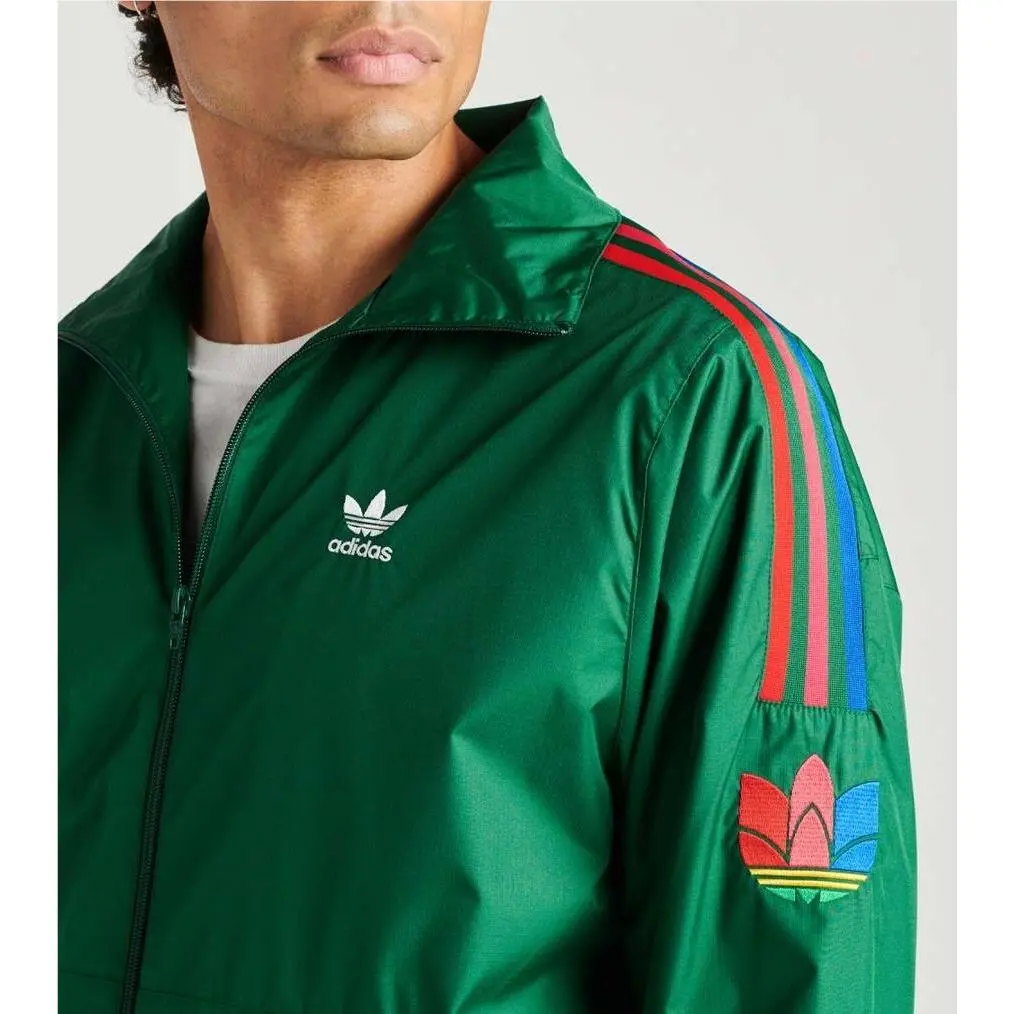 Adidas clothing - Adidas Originals 3D Trefoil 3-Stripes Track Jacket - GE0847 - Green, Manufacturer: Dark Green 6