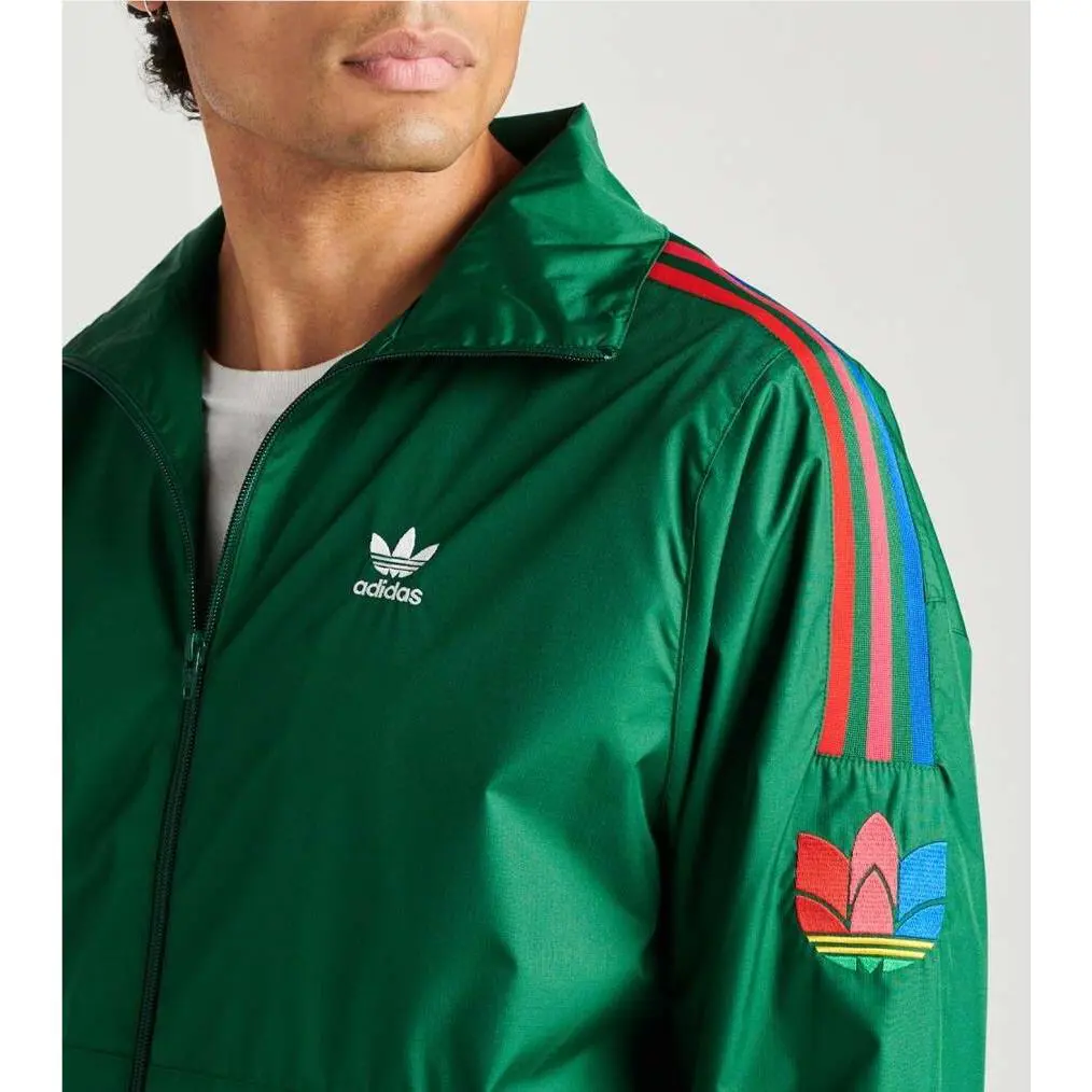 Adidas clothing - Adidas Originals 3D Trefoil 3-Stripes Track Jacket - GE0847 - Green, Manufacturer: Dark Green 6