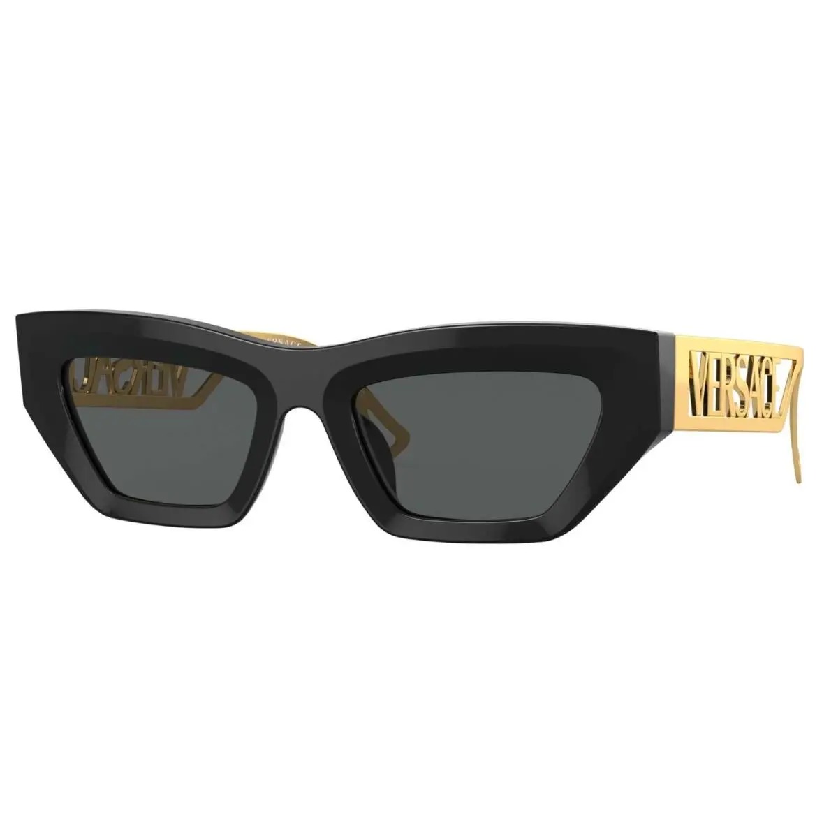 Versace VE 4432U Black Gold/grey GB1/87 Sunglasses