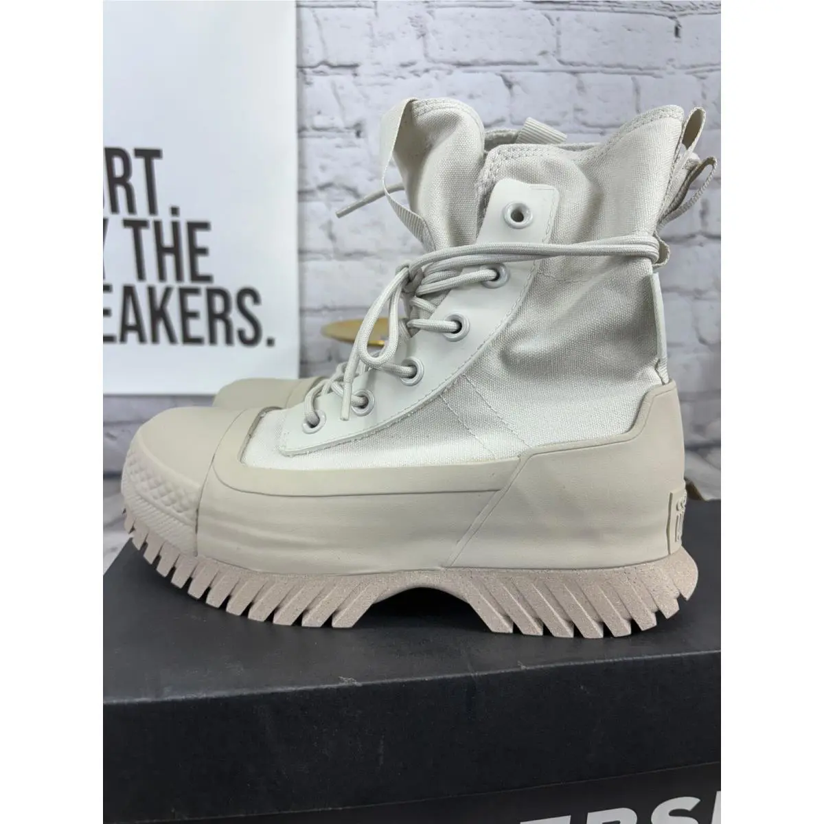 Converse shoes - Converse John Varvatos Grey Pebbled Leather - 150171C - Cream 1
