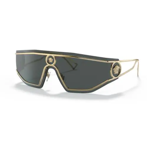 Versace 0VE2226 1002/87 Gold/grey 45mm Rectangular Men`s Sunglasses
