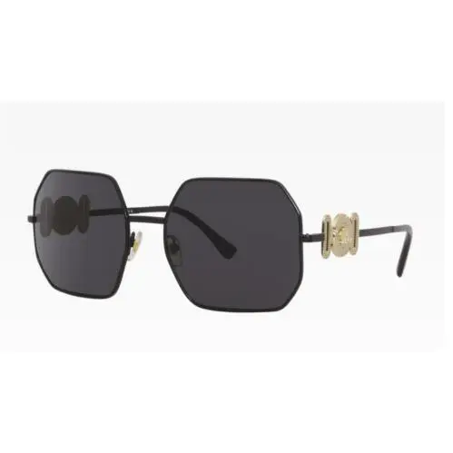 Elite Chic Versace Women`s Sunglasses VE2248 126187 Matte Black Gold Design