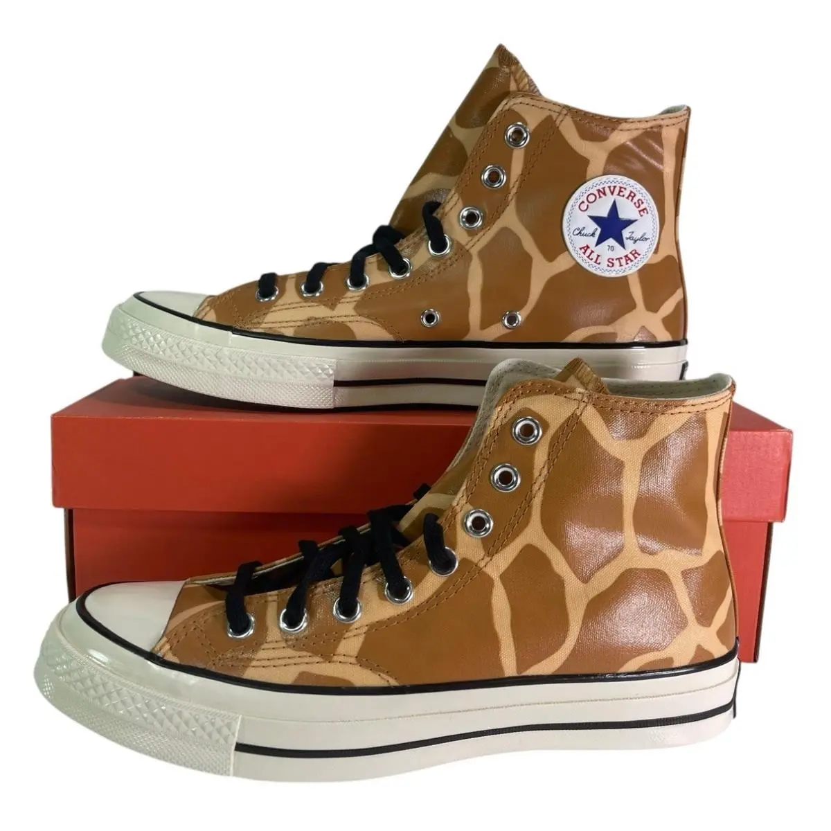 Converse Chuck Taylor 70 Hi Glow-in-the-dark Giraffe Print Sneaker Men`s 11.5