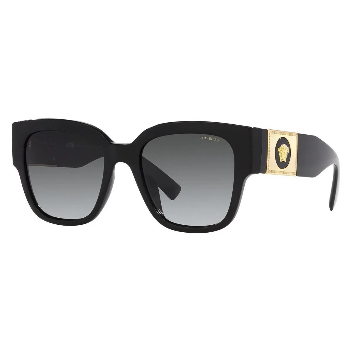 Versace VE4437U GB1/T3 Black/polarized Grey Gradient 54-20-140 Sunglasses