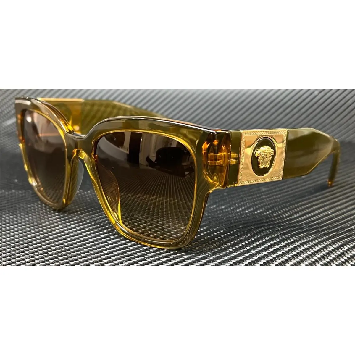 Versace VE4437U 53472L Transparent Honey Women`s 54 mm Sunglasses