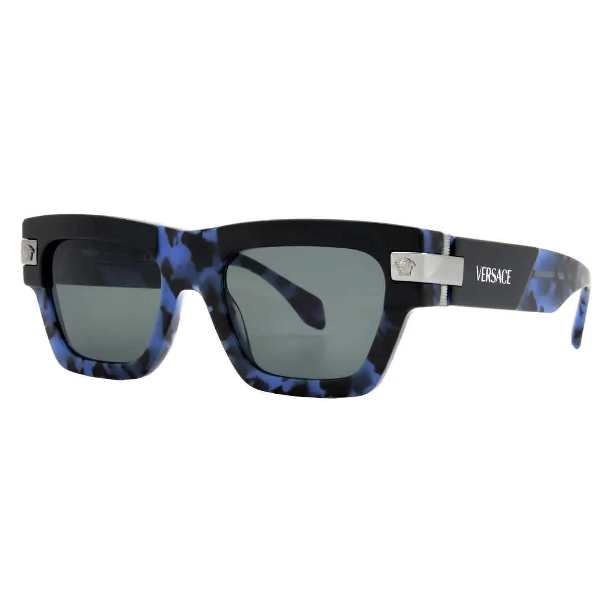 Dark Grey Square Men`s Sunglasses VE4464 545887 52 VE4464 545887 52 by Versace