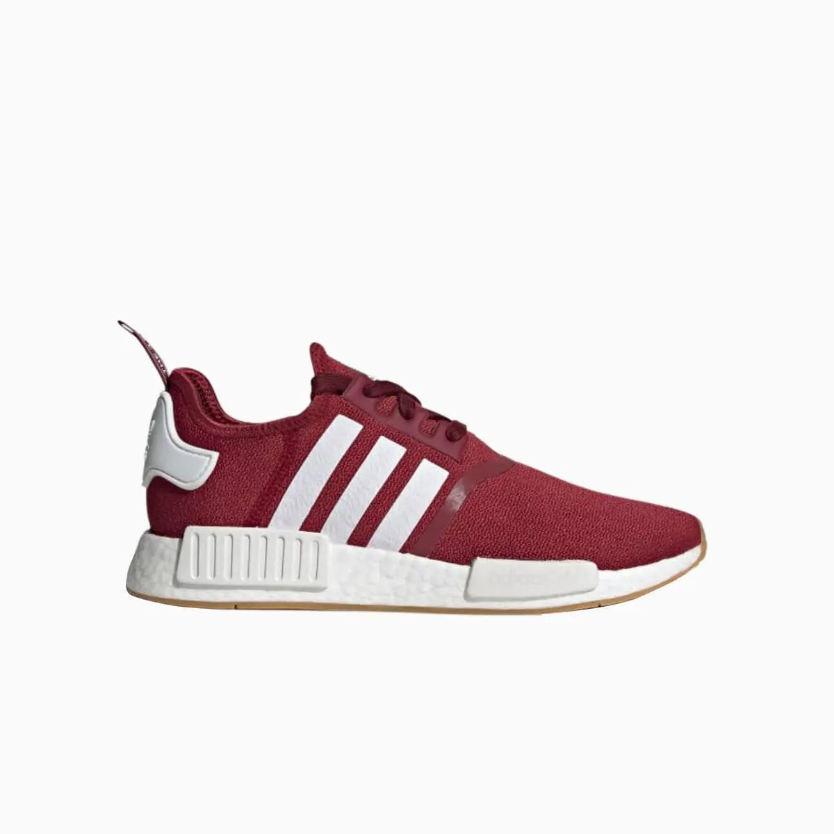 Adidas Nmd R1 Mens Sneaker Maroon Gum Bottom Knit Size 8.0 - Red