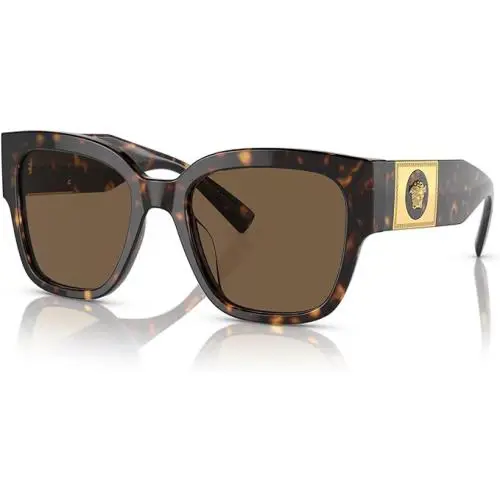 Versace Havana Plastic Square Sunglasses Brown Lens VE 4437U 108/73 Italy