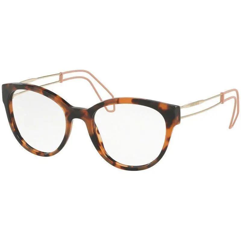 Miiu Miu Women Eyewear Optical Frame MU03PV USM1O1 Eyeglasses Size 52mm - Havana, Frame: Havana