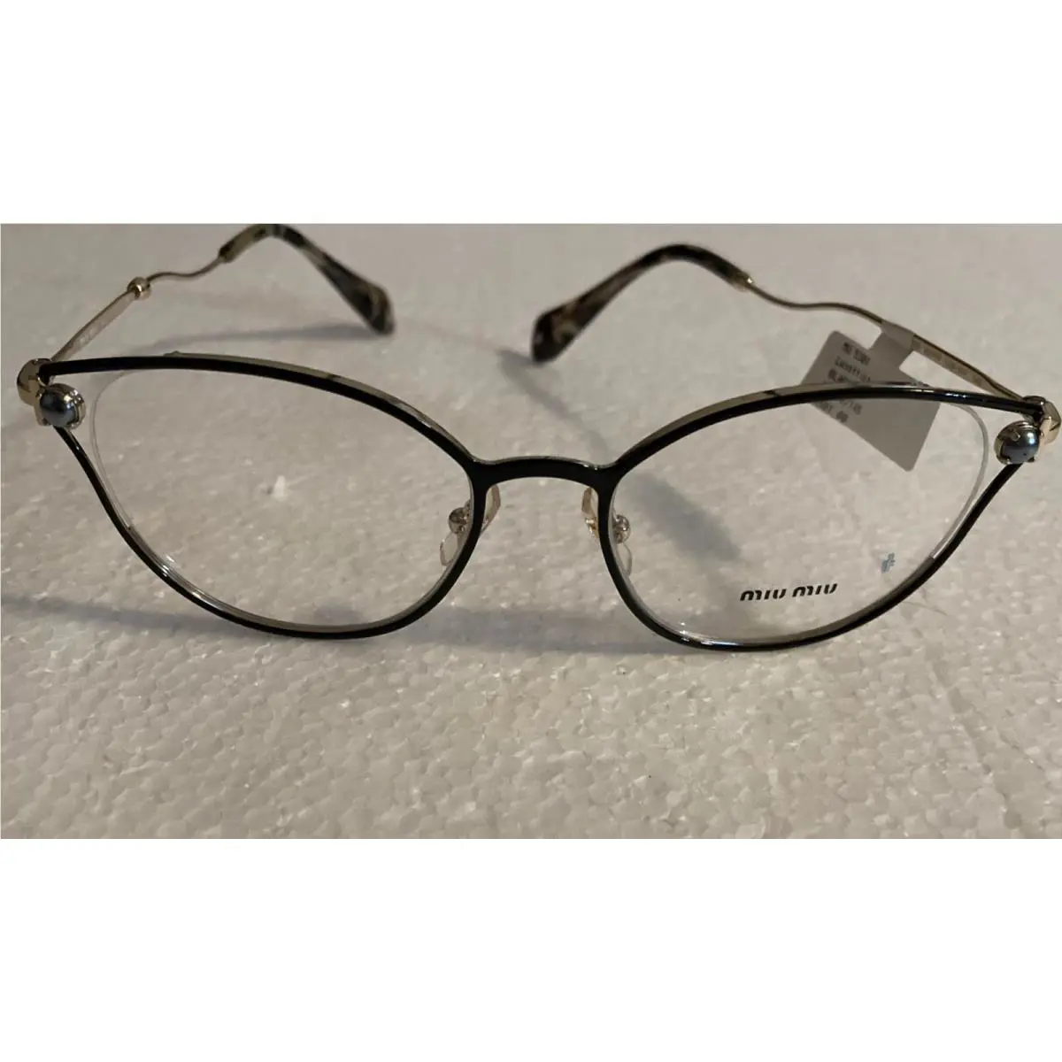 Miumiu Eyeglass Frames-mu 53QV-car Eye Full Frame-52/18/145-black-retail 501