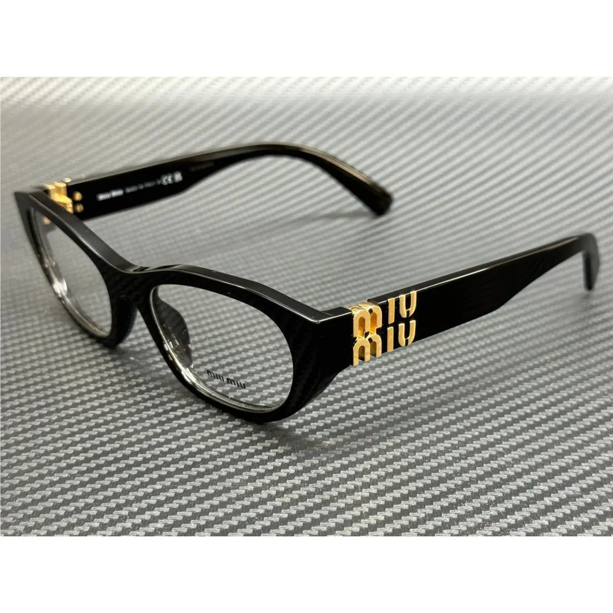 Miu Miu MU 03WV 16K1O1 Black Women`s 53 mm Eyeglasses
