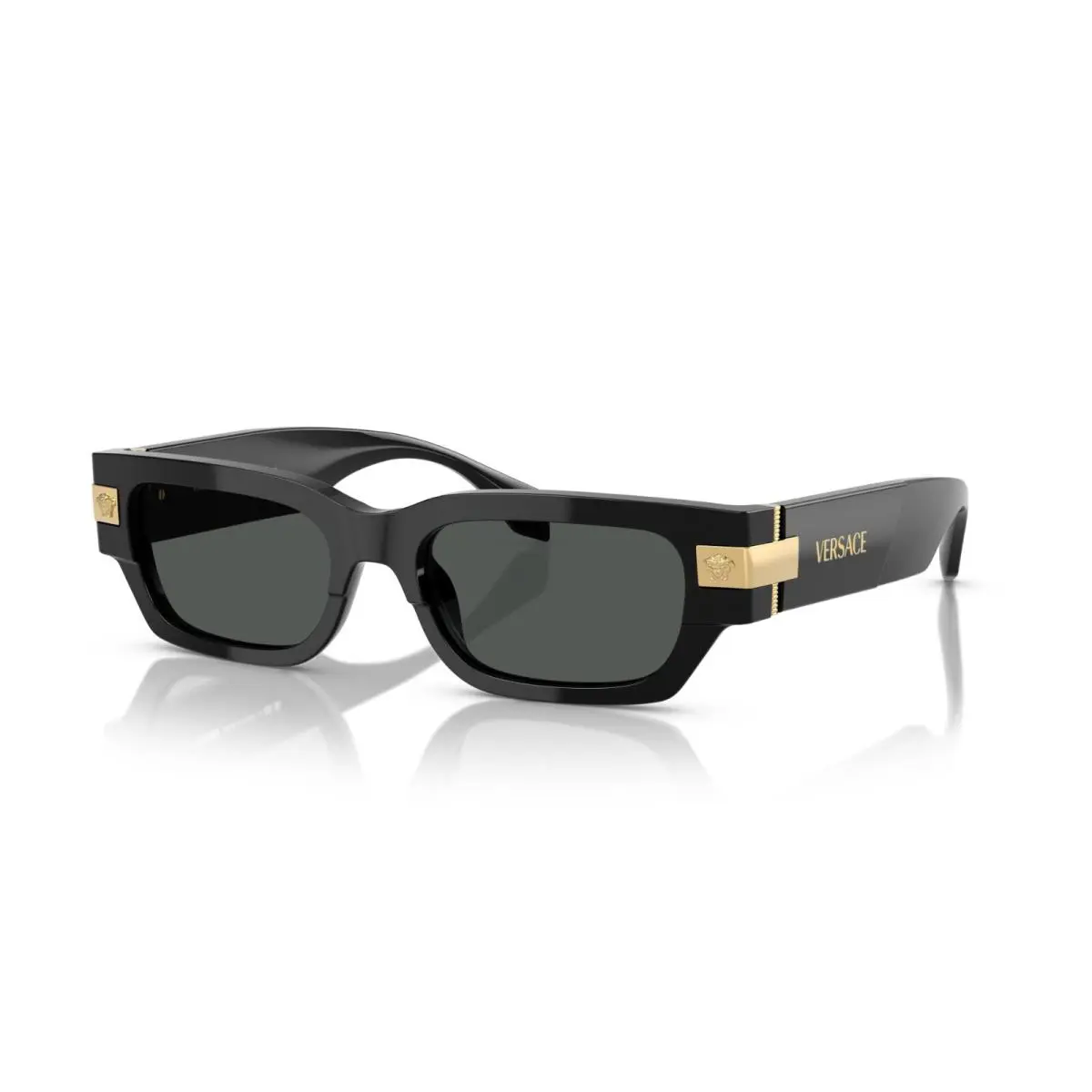 Versace VE 4465 Black/grey GB1/87 Sunglasses - Frame: Black, Lens: Grey