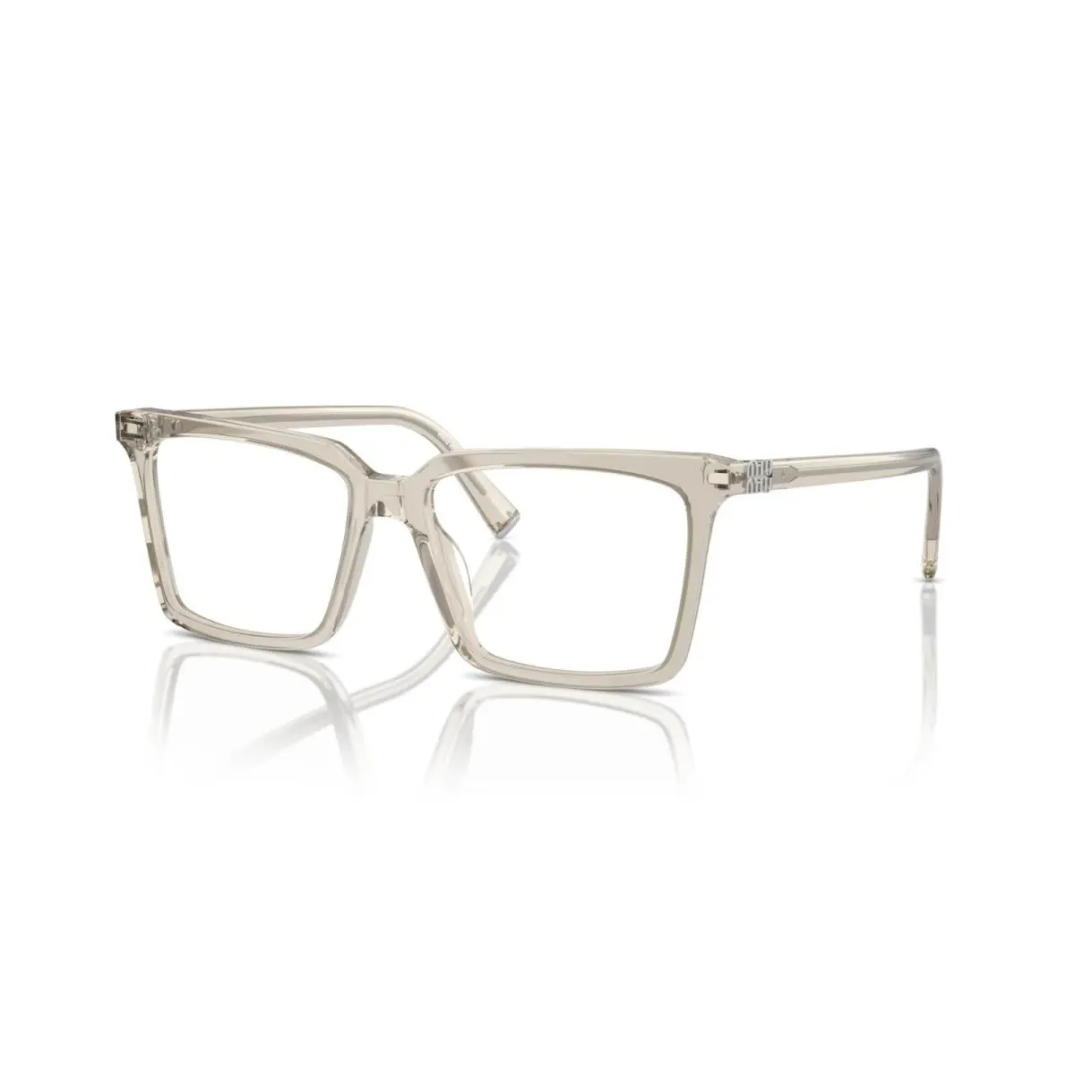 Miu Miu Vmu 08XV Hemp Transparent 12U-1O1 Eyeglasses