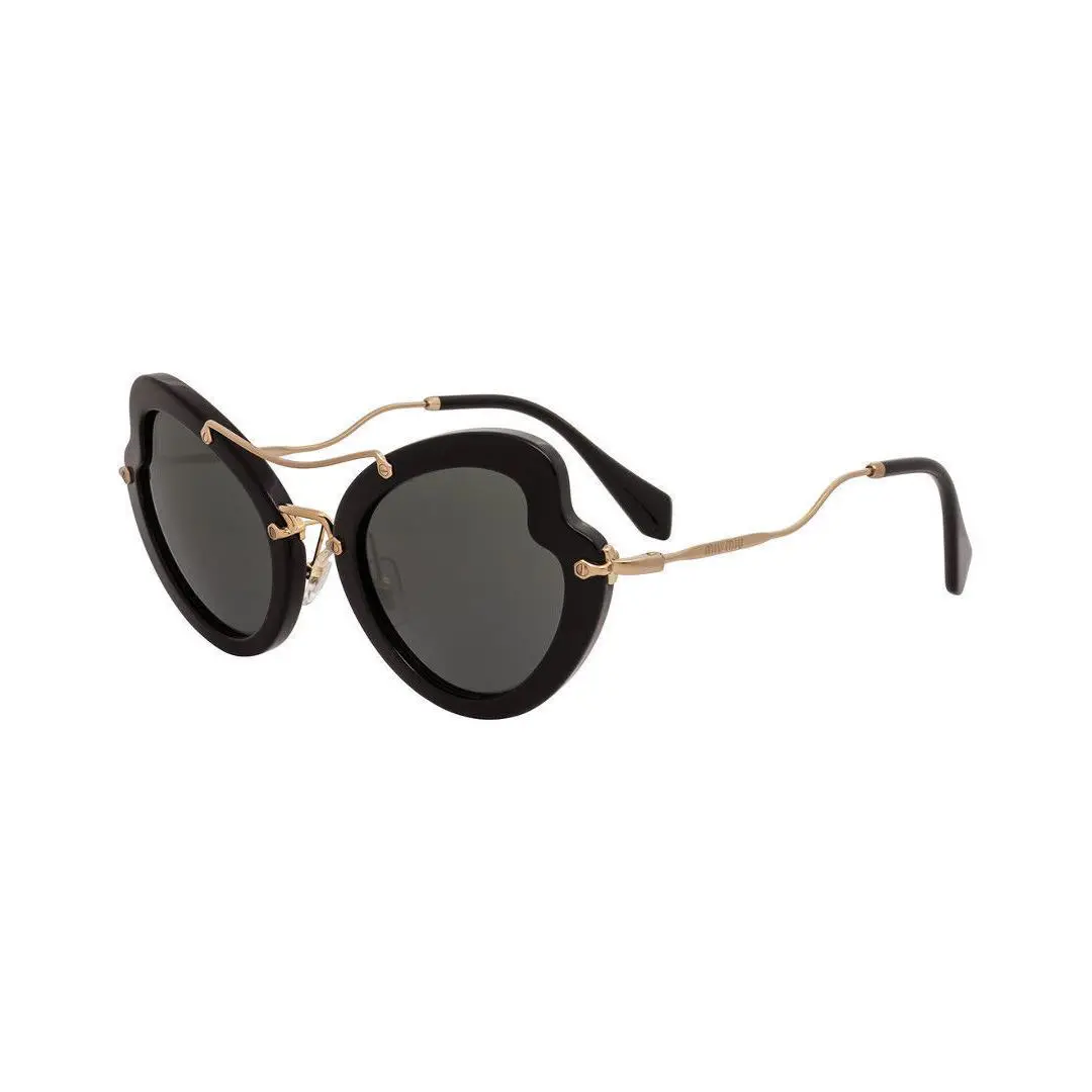 Miu Miu Sunglasses MU11R 11RS 1AB1A1 Black/gray Women
