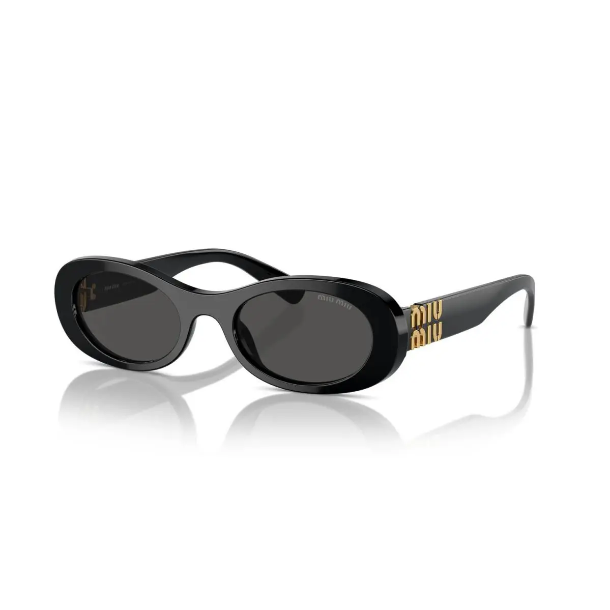 Miu Miu Smu 06ZS Black/dark Grey 1AB-5S0 Sunglasses - Frame: Black, Lens: Dark Grey