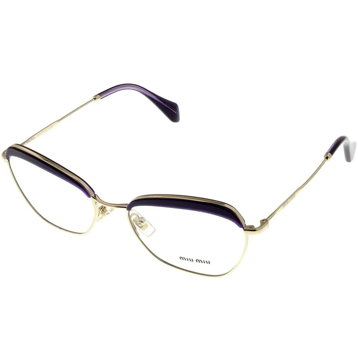 Miu Miu Eyeglasses Frame Women Violet Rectangular MU51NV TFI1O1