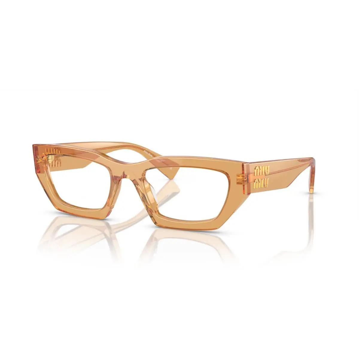 Miu Miu Vmu 03XV Transparent Yellow 16Q-1O1 Eyeglasses