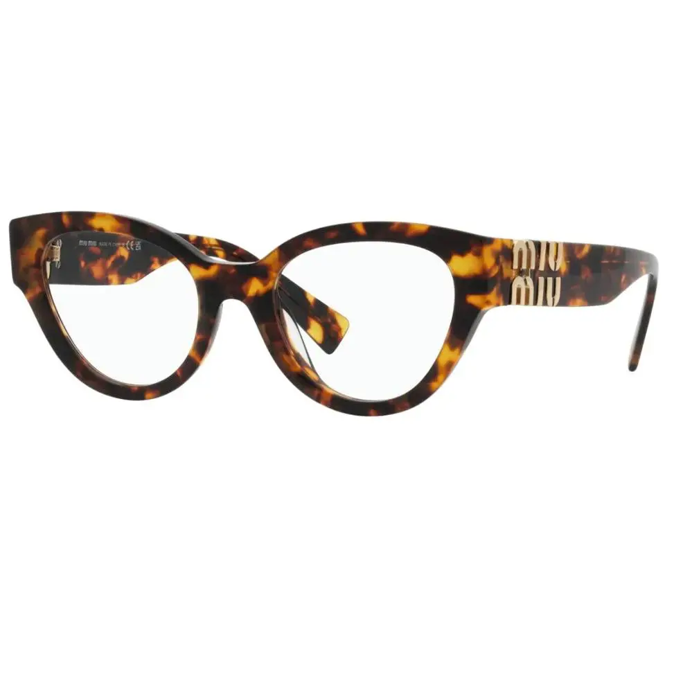 Miu Miu MU01VV VAU101 52 Honey Tortoise Eyeglasses Optical Frame
